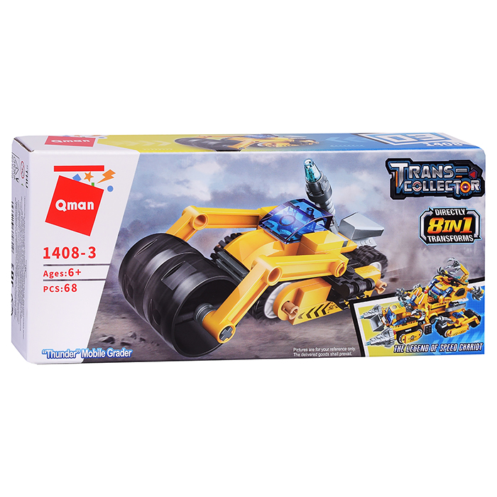 Конструктор 1408 "Строительная техника" (ассорти) в коробке