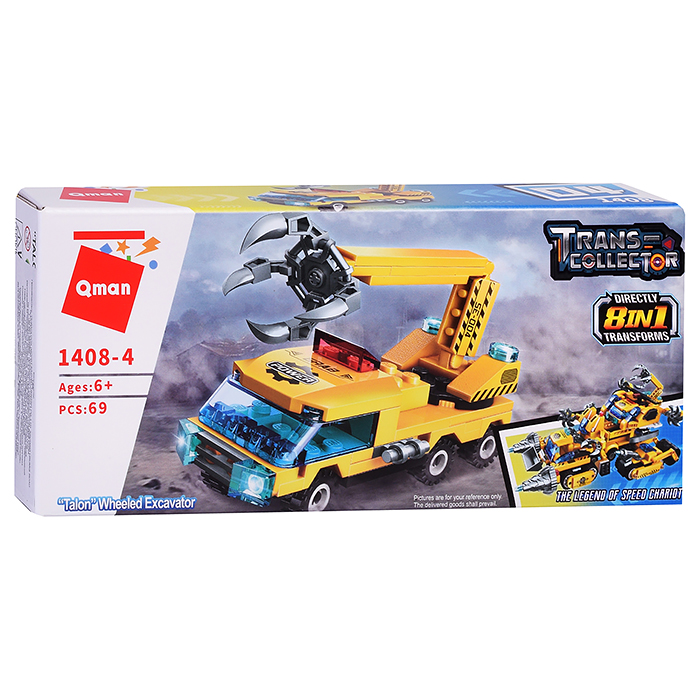 Конструктор 1408 "Строительная техника" (ассорти) в коробке