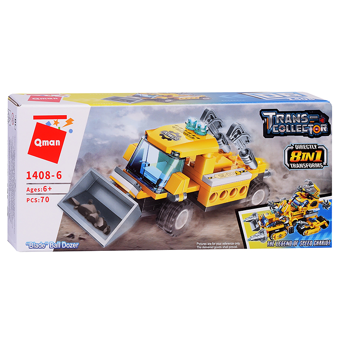 Конструктор 1408 "Строительная техника" (ассорти) в коробке