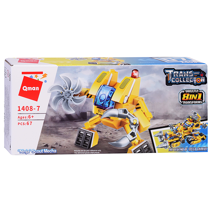 Конструктор 1408 "Строительная техника" (ассорти) в коробке