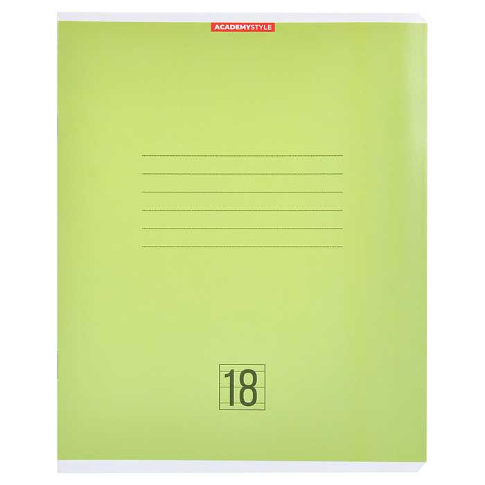 Тетрадь 18л А5 линейка Однотон (Микс)