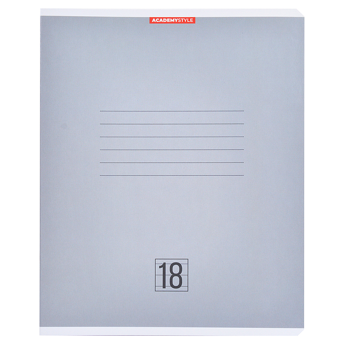 Тетрадь 18л А5 линейка Однотон (Микс)