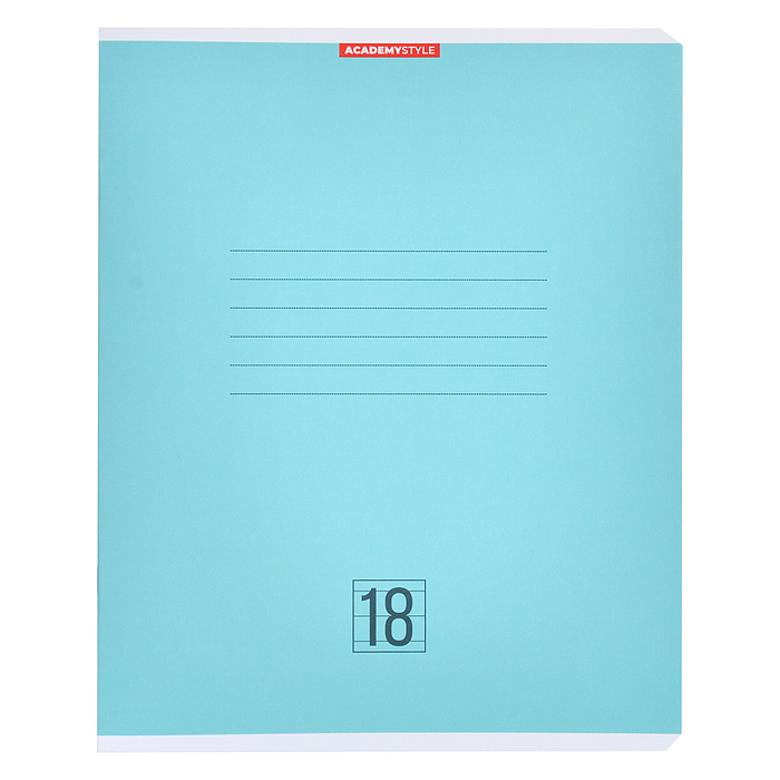 Тетрадь 18л А5 линейка Однотон (Микс)