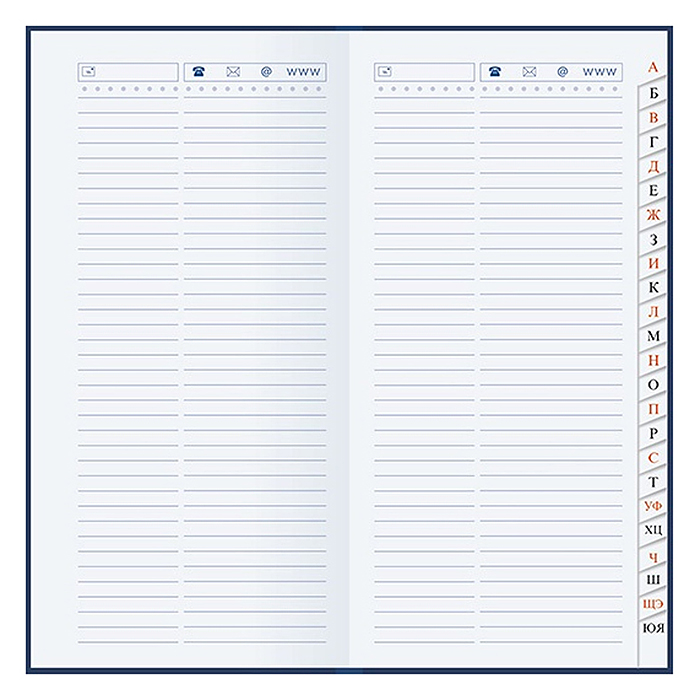 Телефонная книга с вырубкой А5, 80л. лин. Уф-лак "Панда"