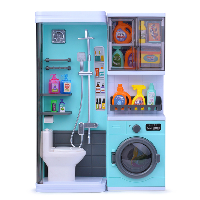 Набор мебели для кукол 818-355 "Ванная комната-2" на батарейках, в коробке