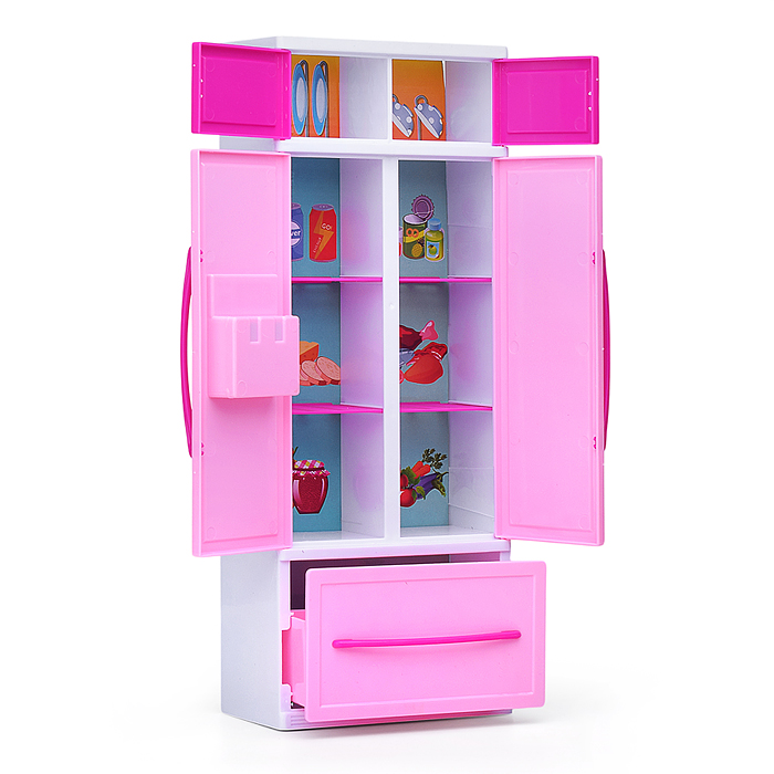 Набор мебели для кукол 818-168A "Кухня" розовая, в коробке