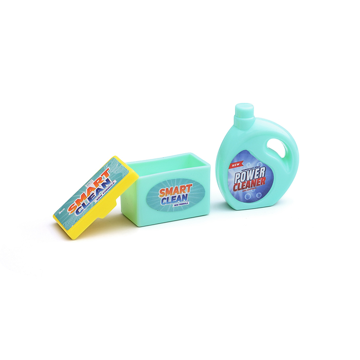 Набор мебели для кукол 818-356 "Прачечная-2"  зеленая, в коробке