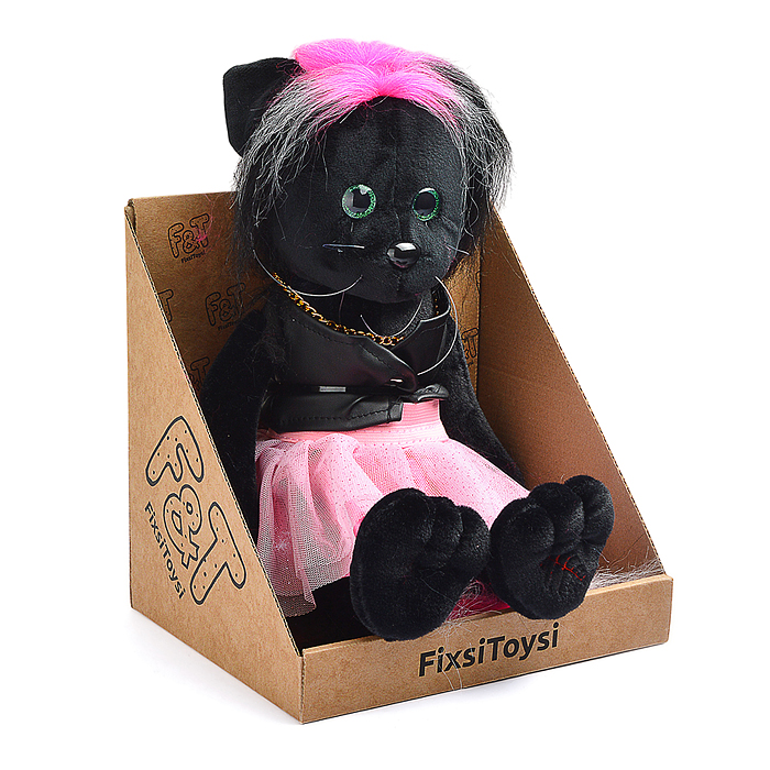 Фото к товару Кошка Фло в кожаной жилетке и юбке В27 Кошка Фло в кожаной жилетке и юбке В27