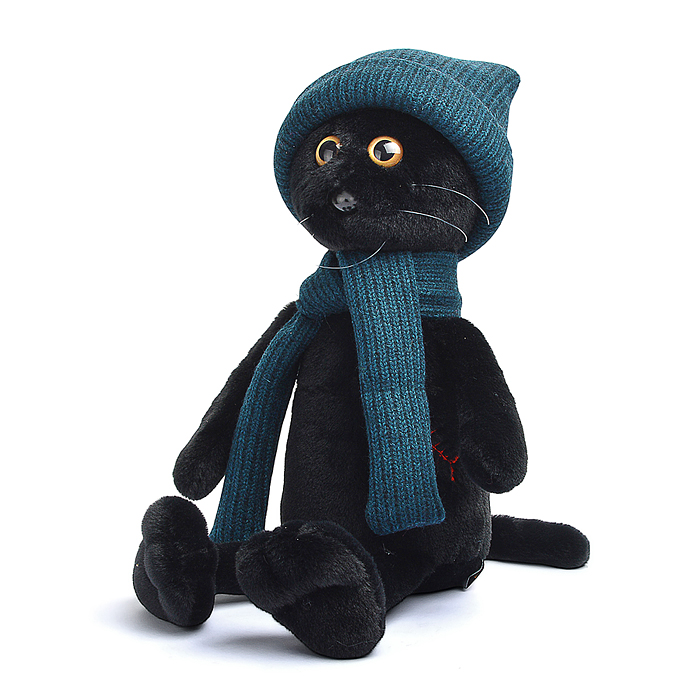 Фото к товару Кот Фикс в шапке с вышивкой В27 Кот Фикс в шапке с вышивкой В27