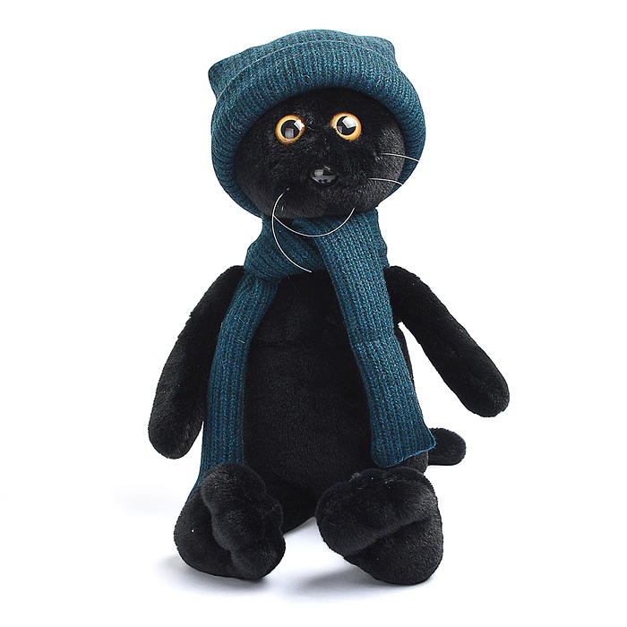 Фото к товару Кот Фикс в шапке с вышивкой В27 Кот Фикс в шапке с вышивкой В27