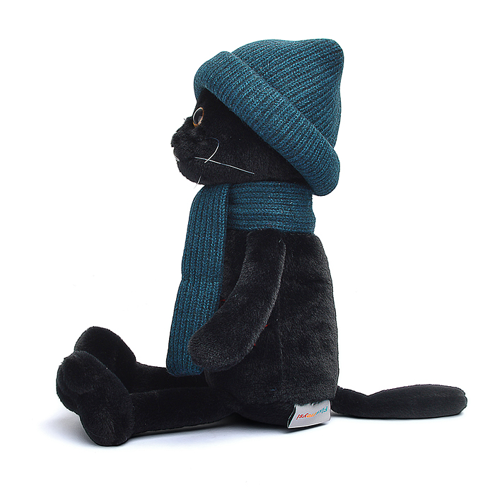 Фото к товару Кот Фикс в шапке с вышивкой В27 Кот Фикс в шапке с вышивкой В27