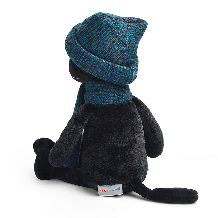 Фото к товару Кот Фикс в шапке с вышивкой В27 Кот Фикс в шапке с вышивкой В27