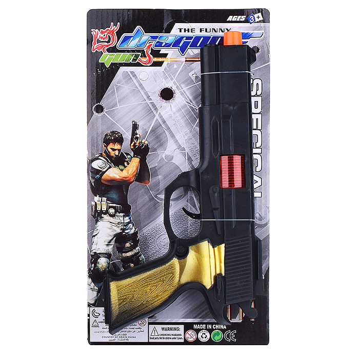 Пистолет-трещётка M8-8 "Миссия Х" на листе