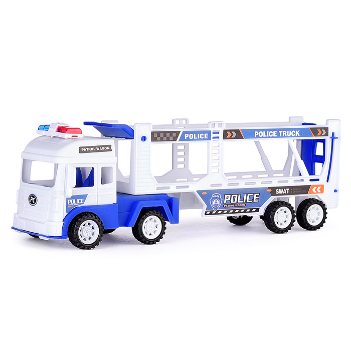 Автовоз 565-169A "Полиция" с машинками, под колпаком