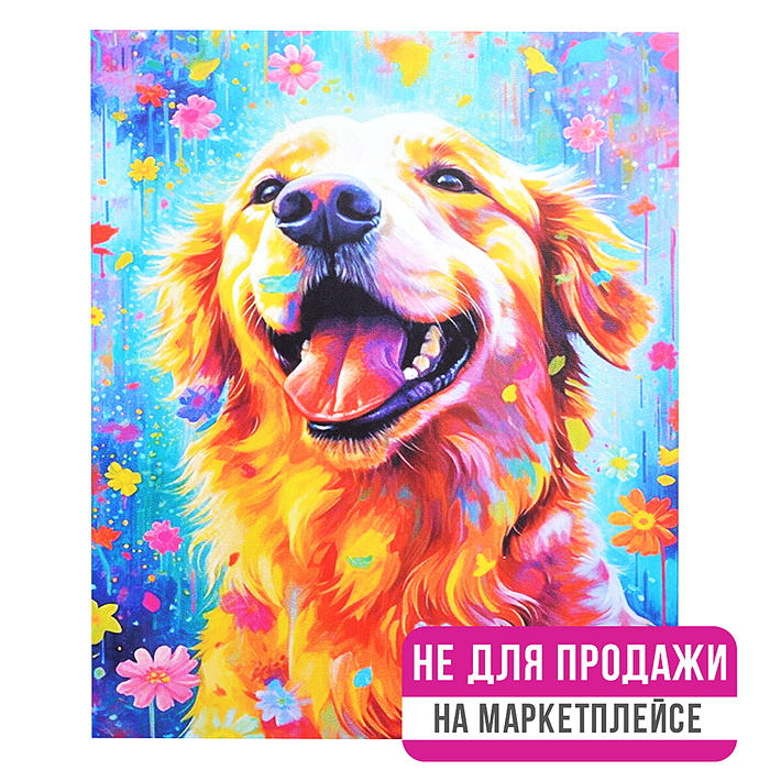 Фото к товару Картина по номерам 40х50 "Золотистый ретривер" (29 цветов) Картина по номерам 40х50 "Золотистый ретривер" (29 цветов)