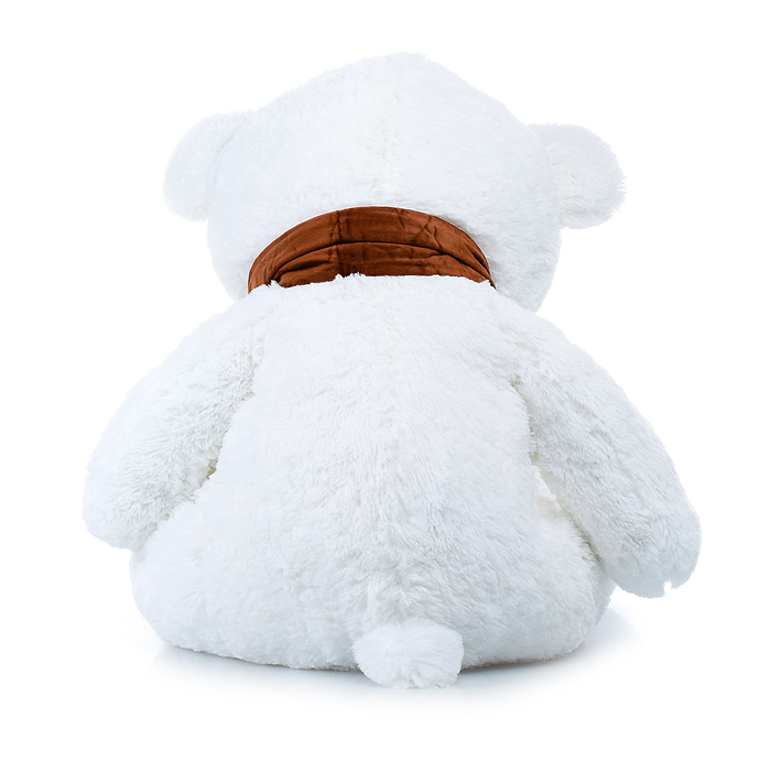 Медведь Тони с шарфом В150 белый
