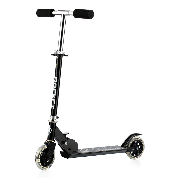 Самокат-снегокат R0006 в коробке (черный)