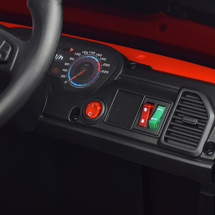 Электромобиль U023469Y "Профи" на аккумуляторе, с р/у управлением, в коробке (красный)