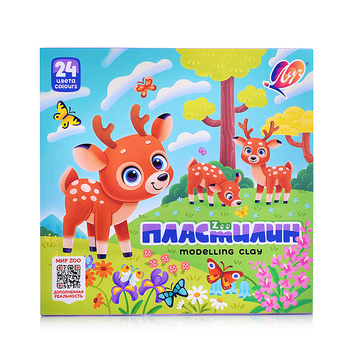 Фото к товару Пластилин 24 цв. "ZOO" Пластилин 24 цв. "ZOO"
