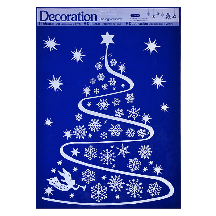 Наклейка для декора S1994 "Зимняя сказка" в пакете