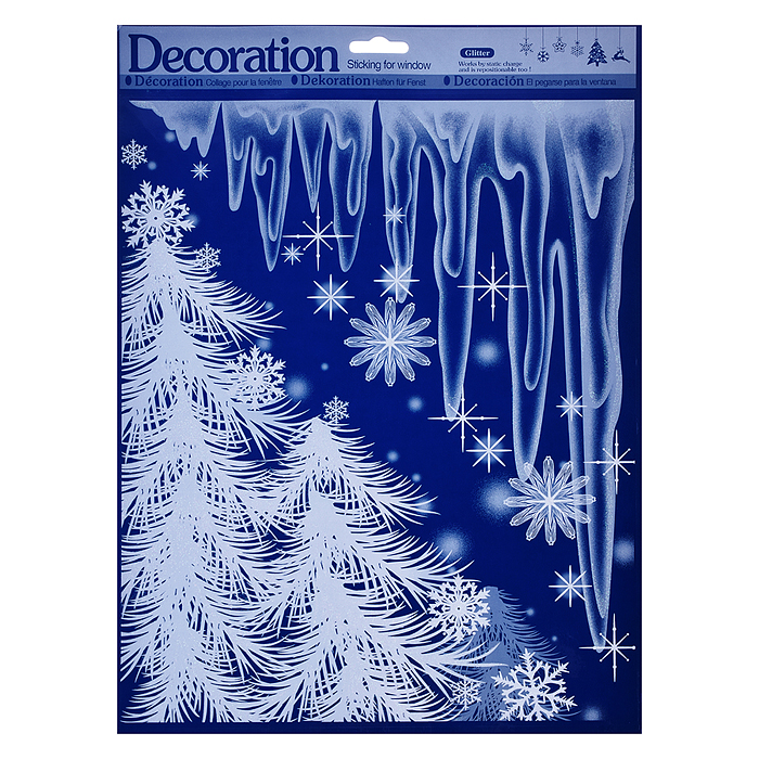 Наклейка для декора S1994 "Зимняя сказка" в пакете