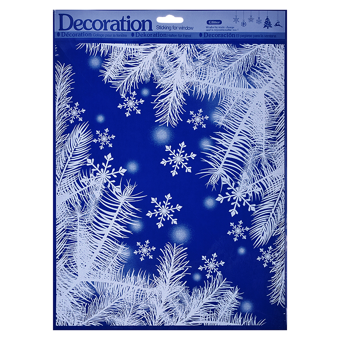 Наклейка для декора S1994 "Зимняя сказка" в пакете