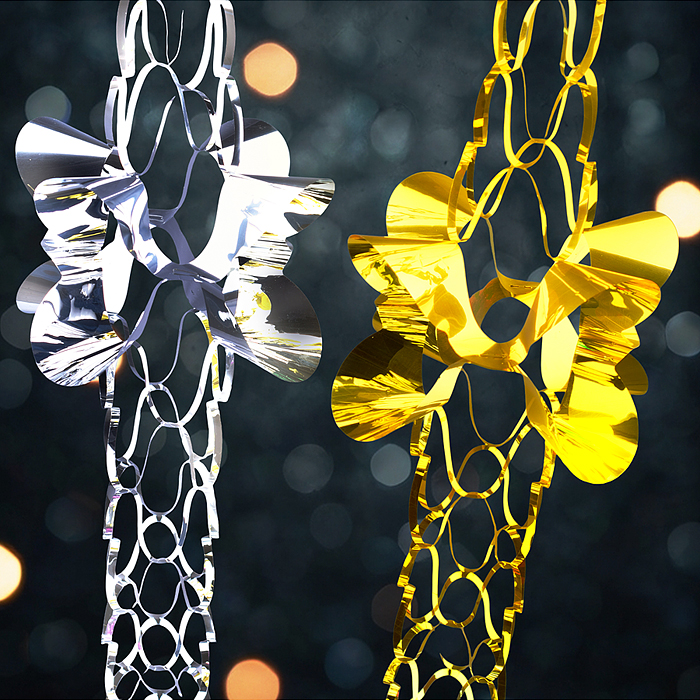 Новогоднее украшение S1965 "Гирлянда-растяжка" 2,5 м.