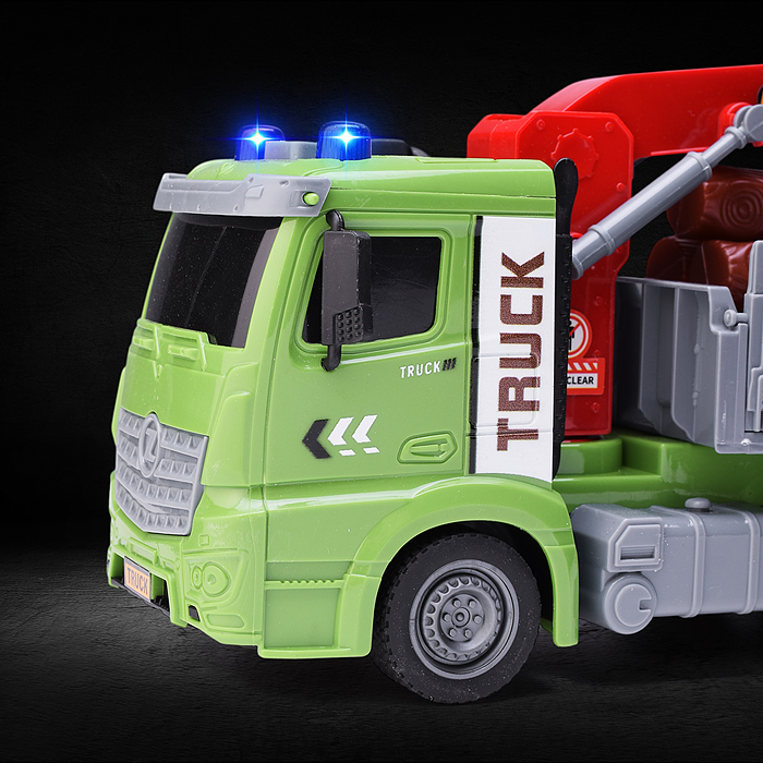 Машина ZH813-11 "Лесовоз" на батарейках, в коробке