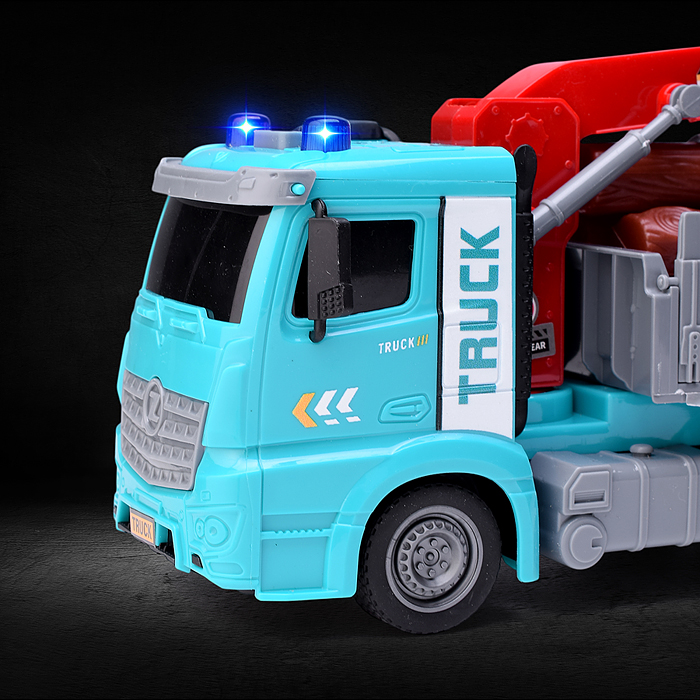 Машина ZH813-11 "Лесовоз" на батарейках, в коробке