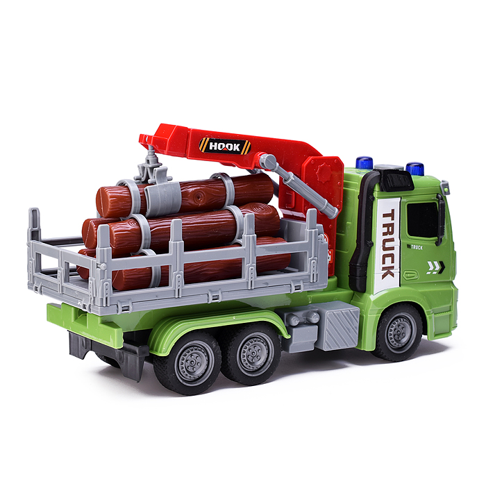 Машина ZH813-11 "Лесовоз" на батарейках, в коробке