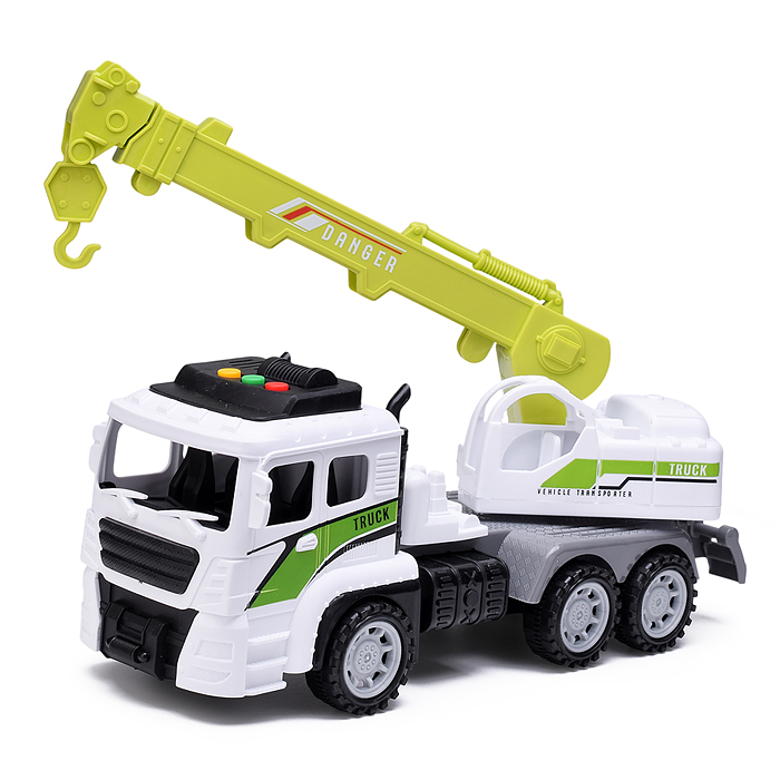 Машина 6630-D "Грузовик с вышкой" на батарейках, в коробке