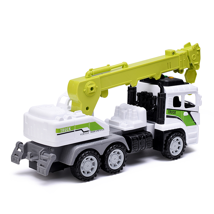 Машина 6630-D "Грузовик с вышкой" на батарейках, в коробке