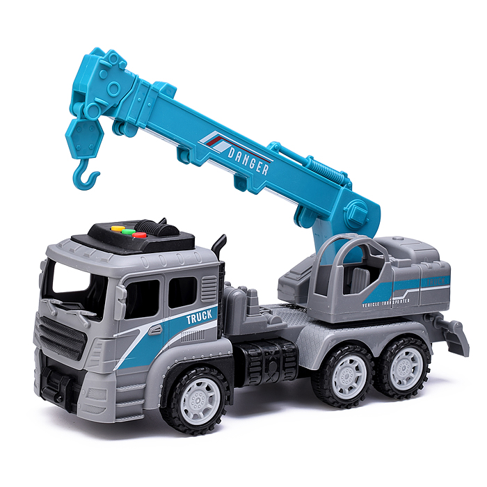 Машина 6630-D "Грузовик с вышкой" на батарейках, в коробке