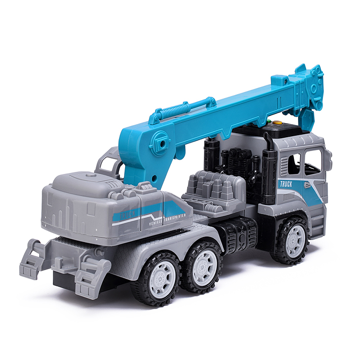 Машина 6630-D "Грузовик с вышкой" на батарейках, в коробке