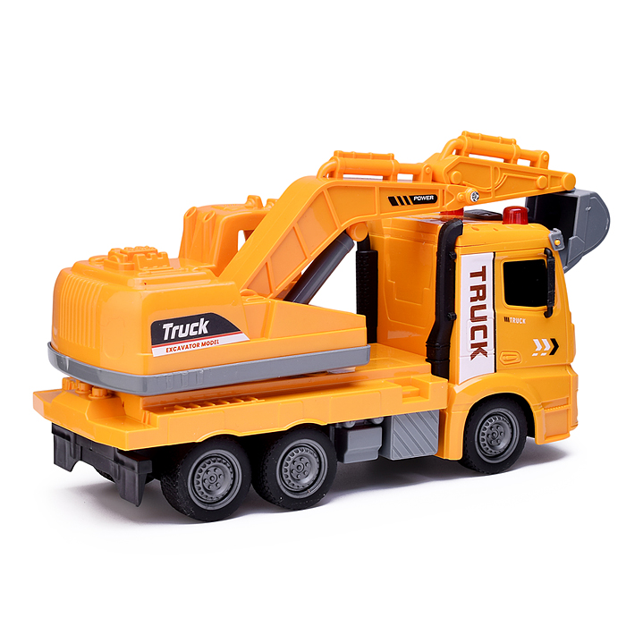 Машина ZH813-3 "Автокран" с ковшом, на батарейках, в коробке