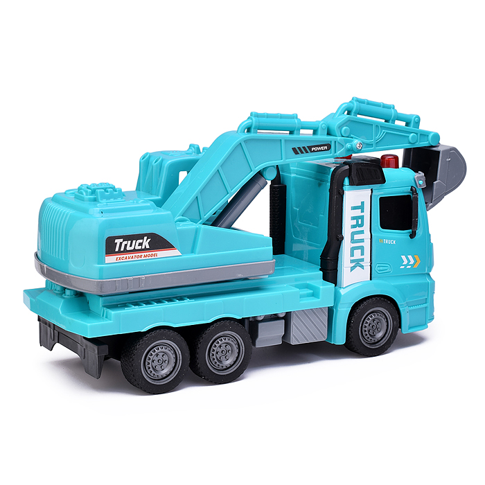 Машина ZH813-3 "Автокран" с ковшом, на батарейках, в коробке