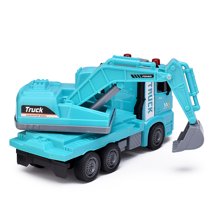 Машина ZH813-3 "Автокран" с ковшом, на батарейках, в коробке