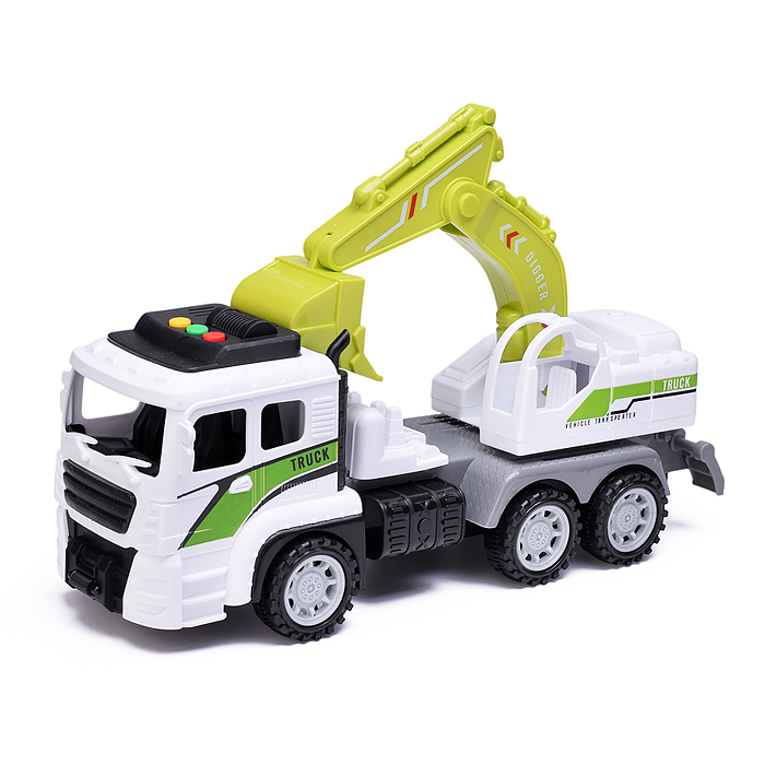 Машина 6630-C "Грузовик экскаватор" в коробке