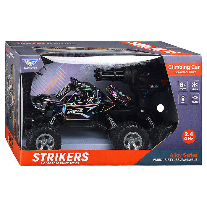 Машина SY203KS-11U "Страйк" 1:12 (стреляет водой) р/у, 27 MHz, в коробке