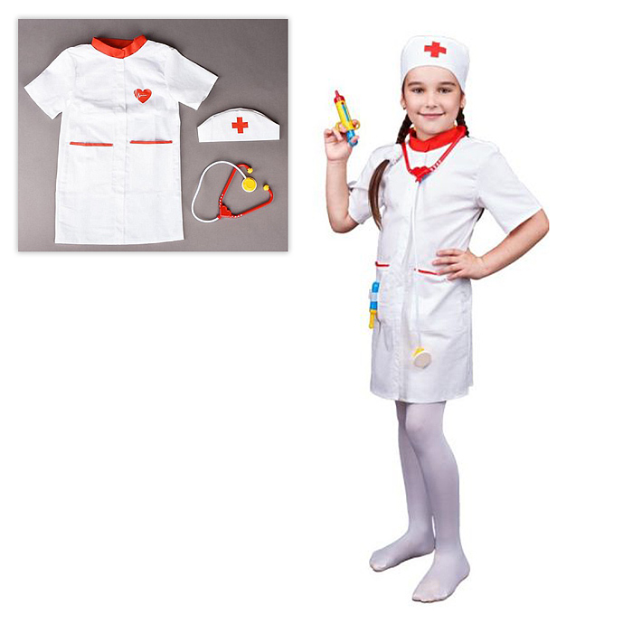 Набор "Доктор" 3 предмета (красный)
