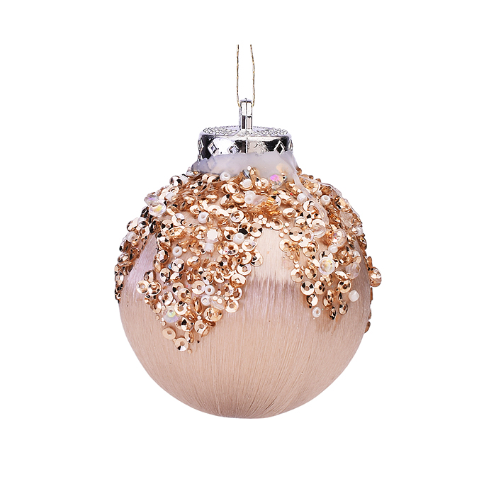 Набор новогодних шаров S2025 "Снежный" 6см*9шт 