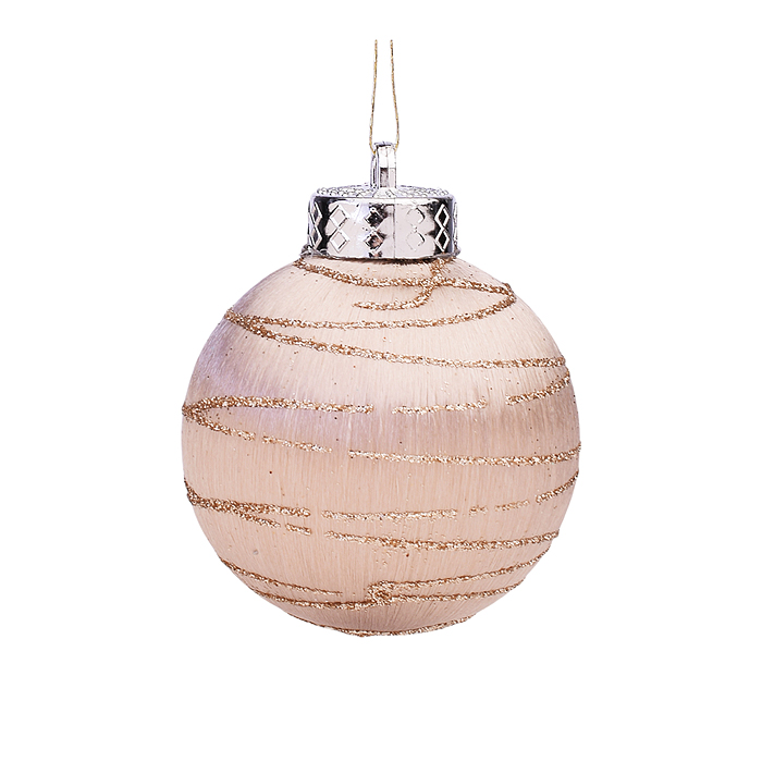 Набор новогодних шаров S2025 "Снежный" 6см*9шт 