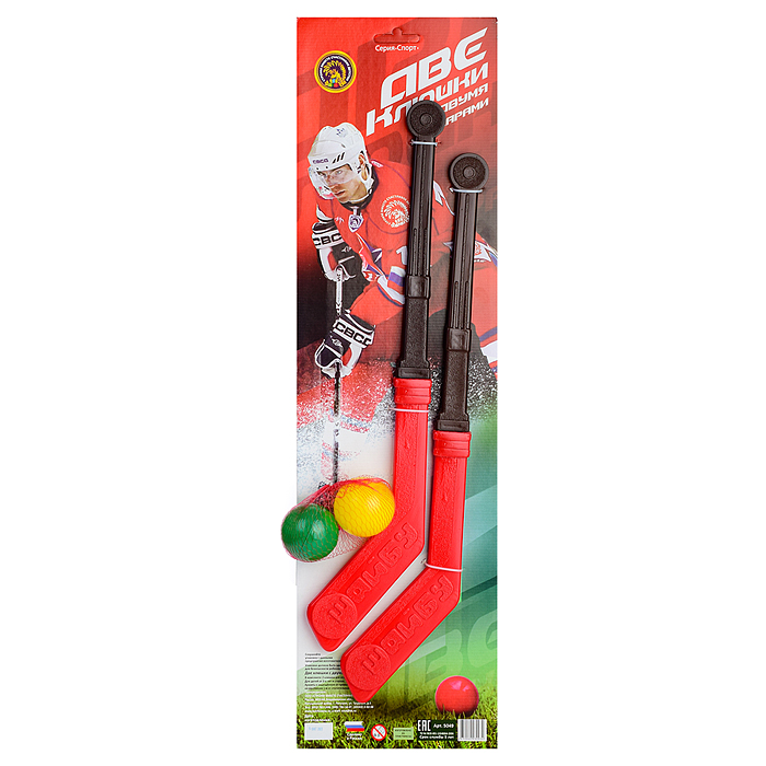 Фото к товару Клюшка 2шт с двумя шарами Клюшка 2шт с двумя шарами