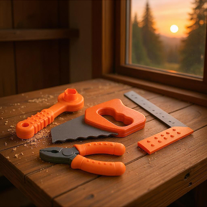 Набор инструментов "Маленький столяр" в пакете 