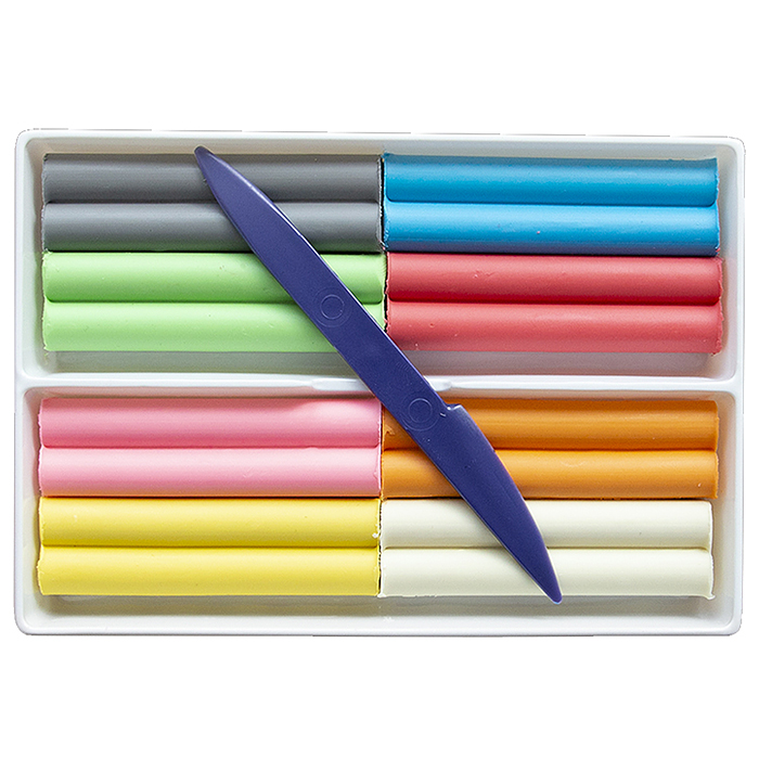 Пластилин восковой 8 цв. "Фантазия" пастельный