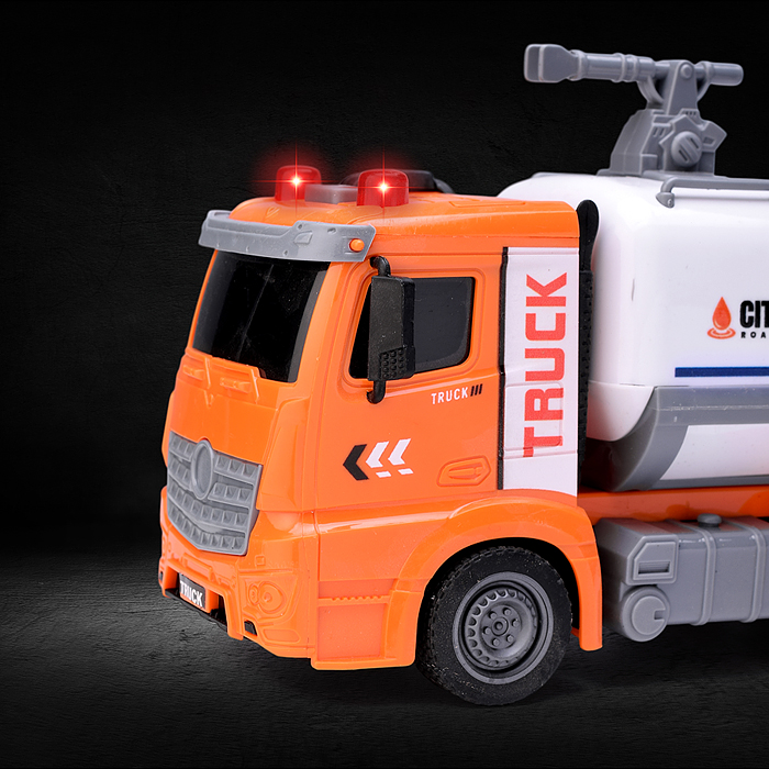 Машина ZH813-7 "Санитарная" на батарейках, в коробке