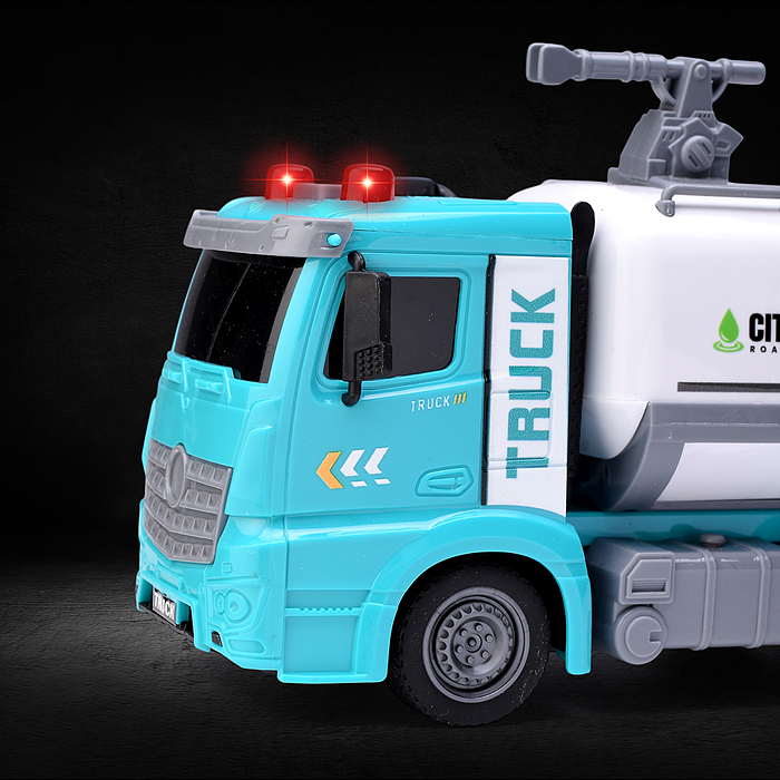 Машина ZH813-7 "Санитарная" на батарейках, в коробке