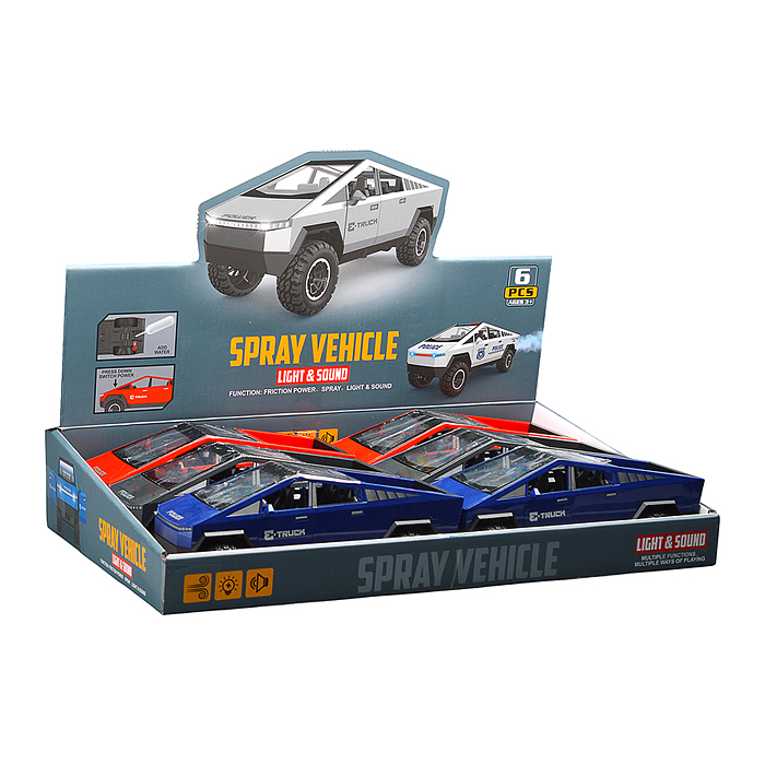 Машина YM-9925F "Киберкрузер" (свет, музыка, распылитель) в коробке