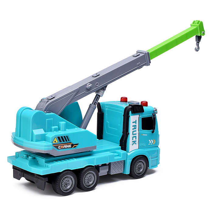 Машина ZH813-4 "Автокран" на батарейках, в коробке