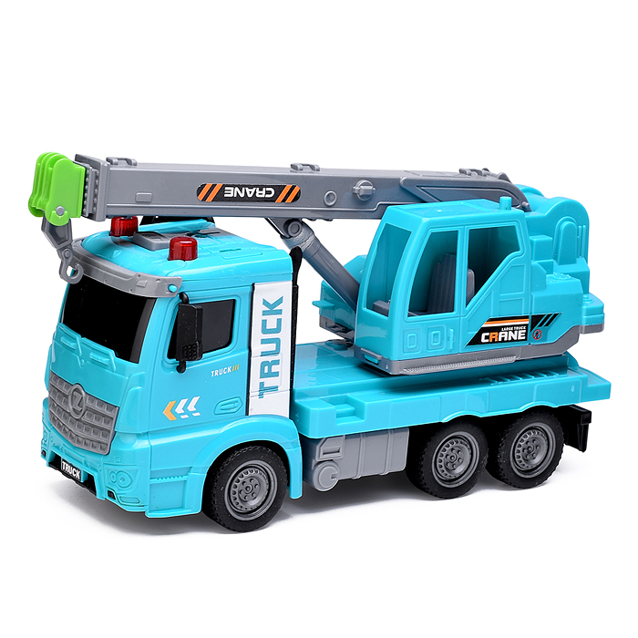 Машина ZH813-4 "Автокран" на батарейках, в коробке